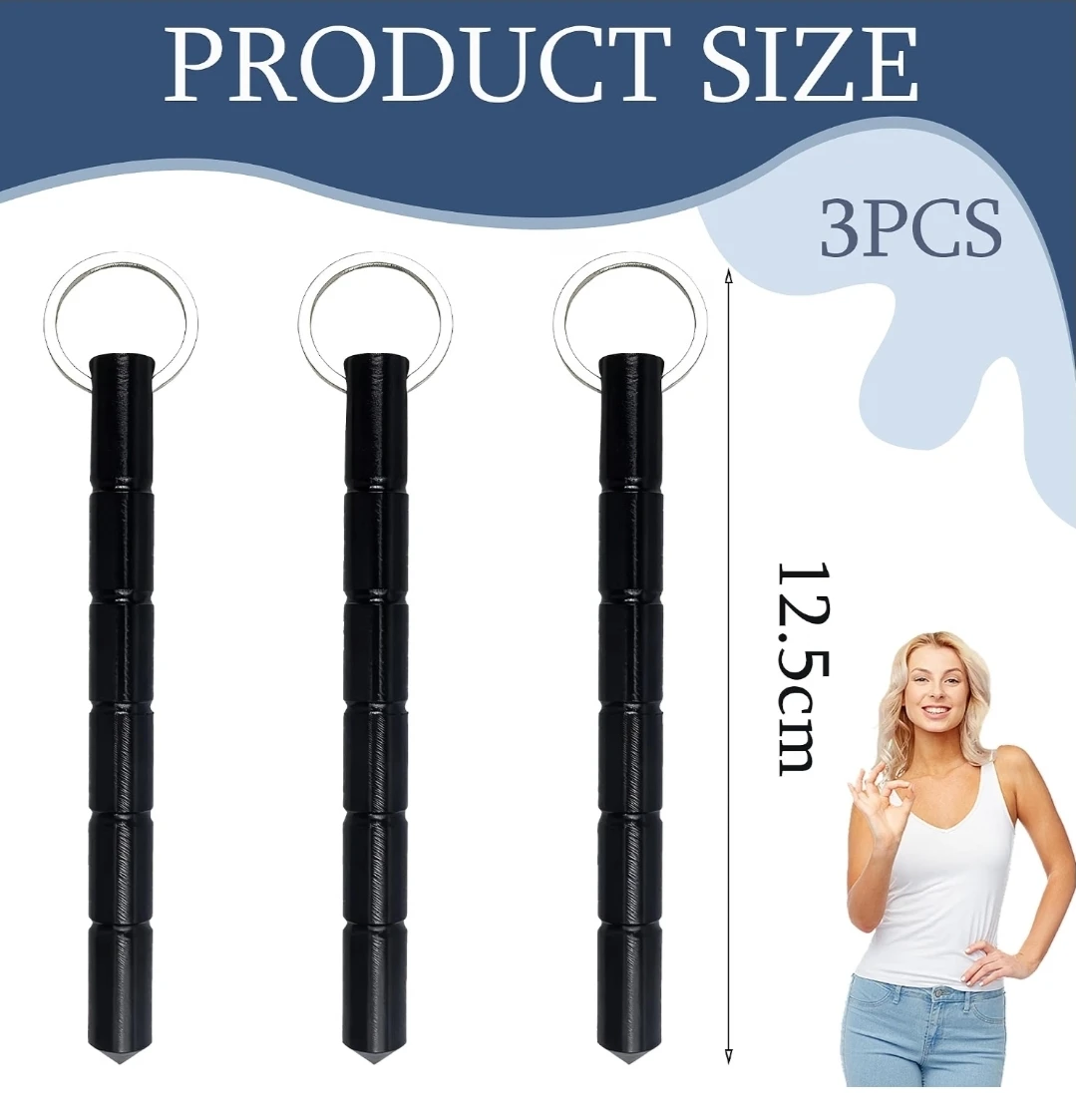 Self Defense Keychain Set, 3 Pcs - photo 2