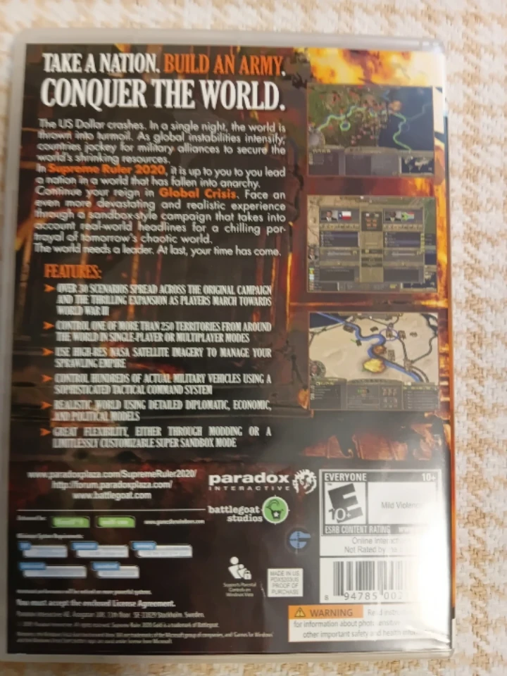 Supreme Ruler 2020 Gold PC Game - photo 3