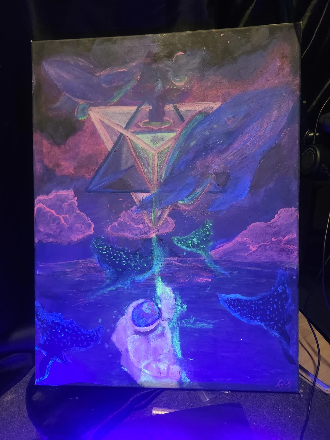 Blacklight Reactive Canvas Art - photo 3