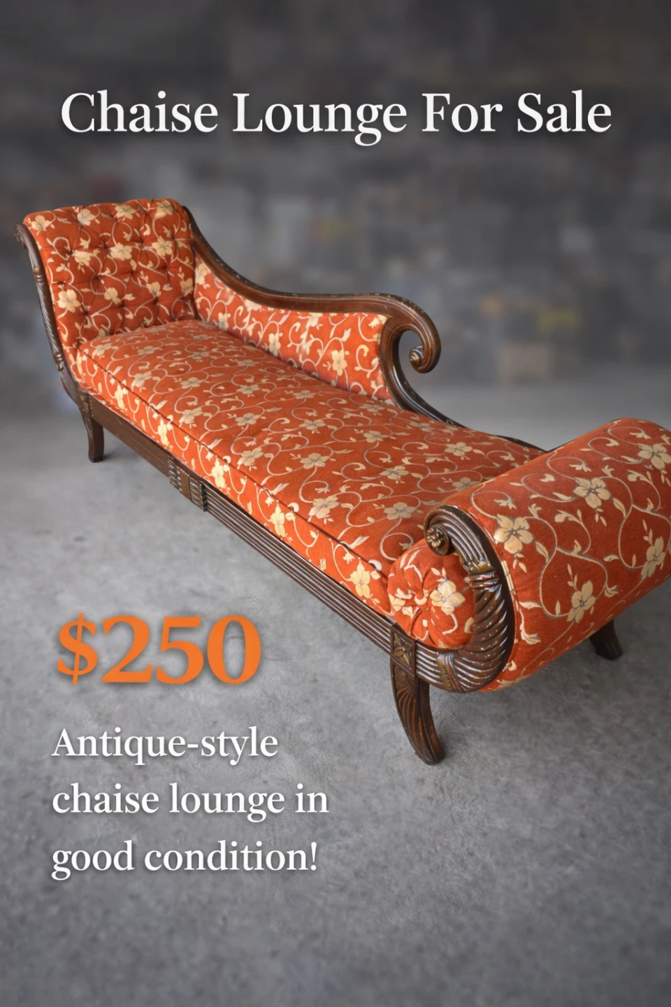 Antique-style Chaise Lounge