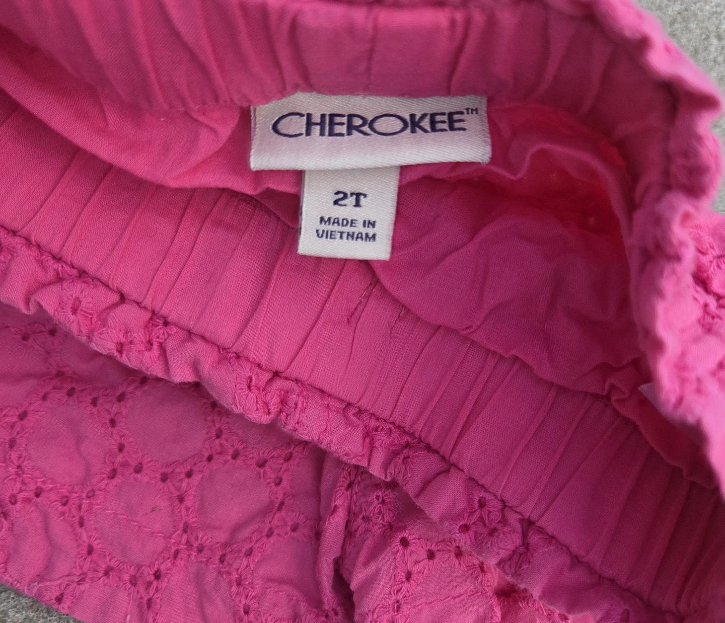 Cherokee Pink Eyelet Shorts 2T - photo 2