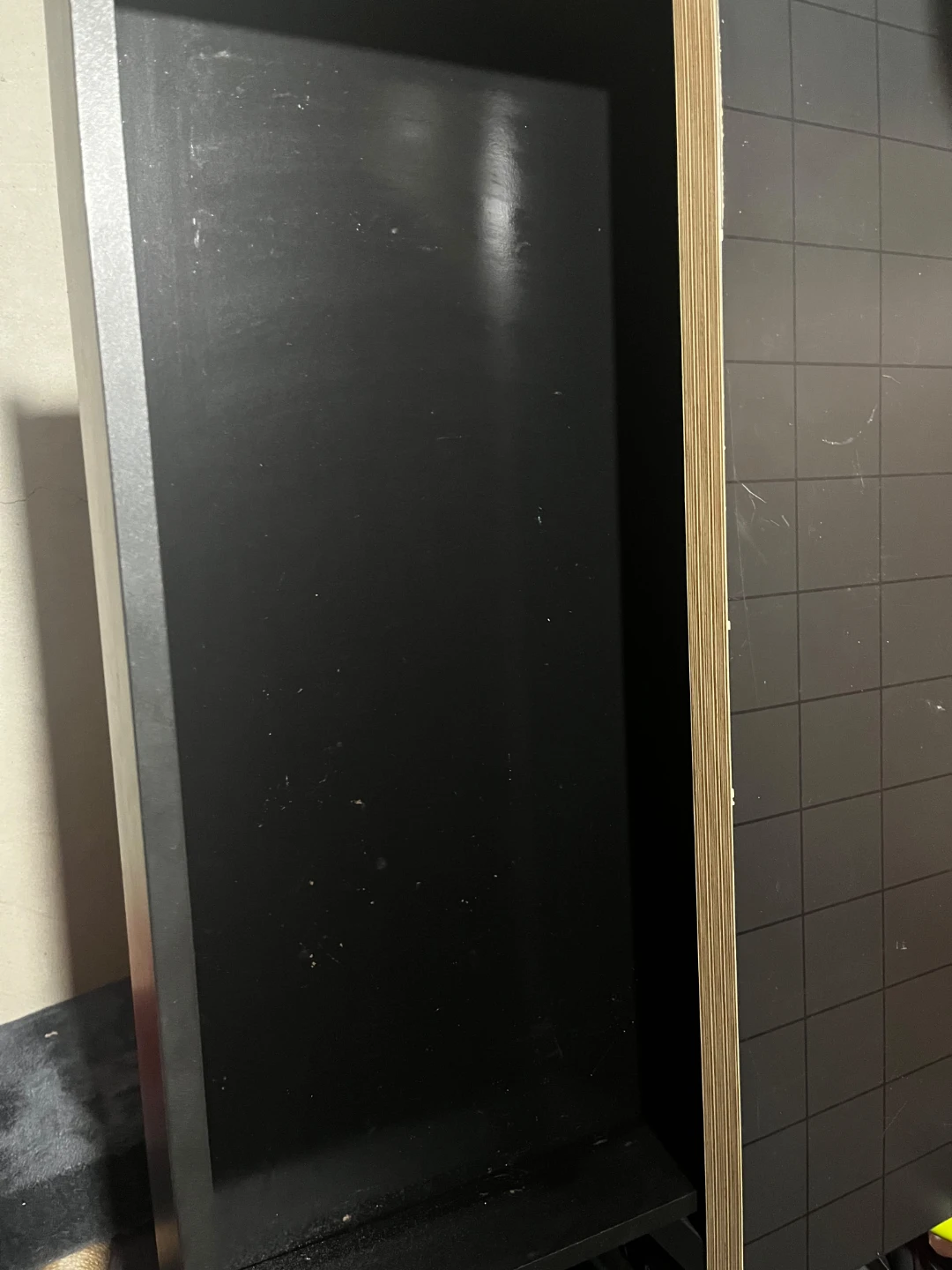 IKEA Black and Red Desk with Storage - photo 5