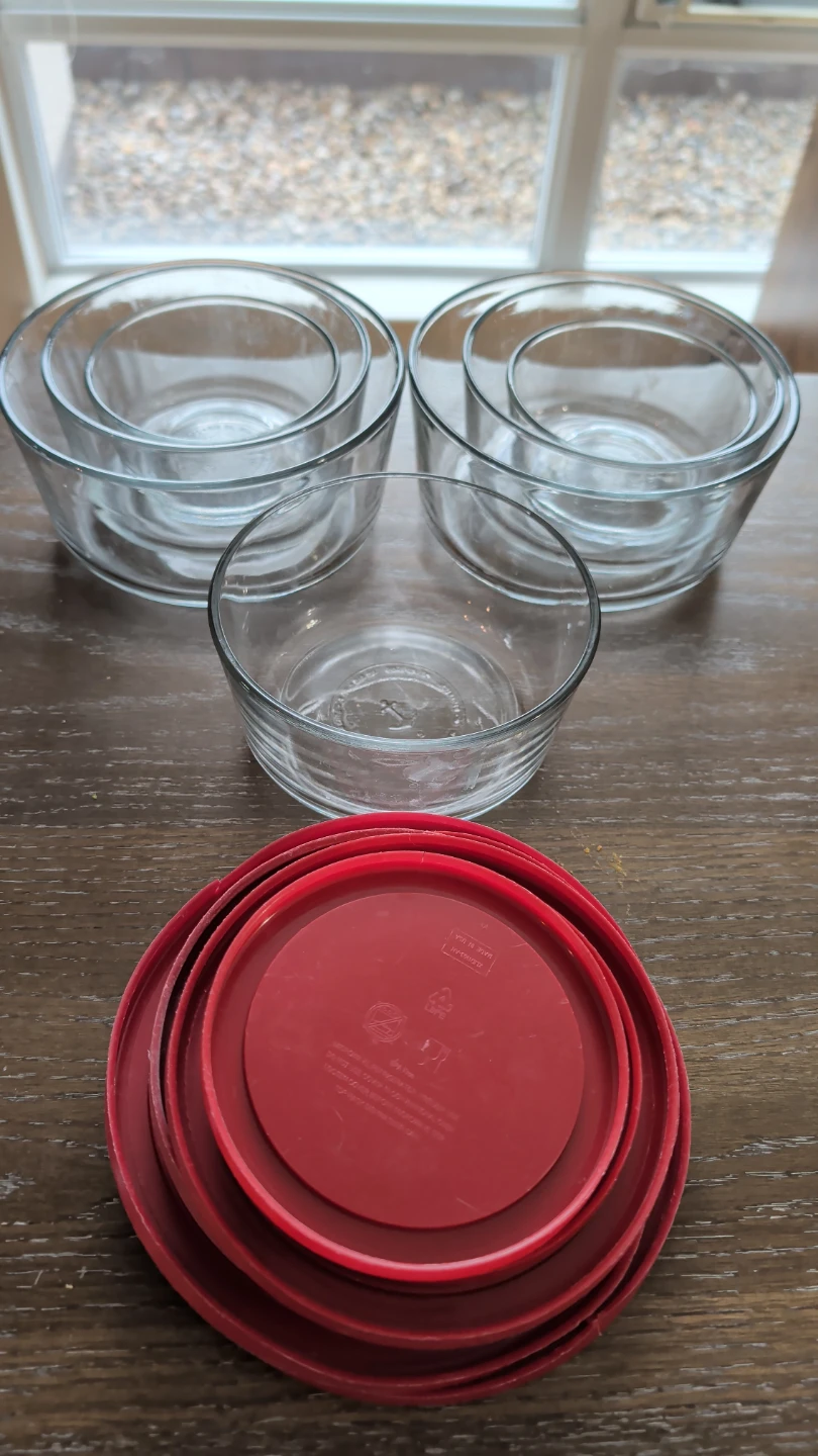 Anker Glass Storage Bowls with Lids