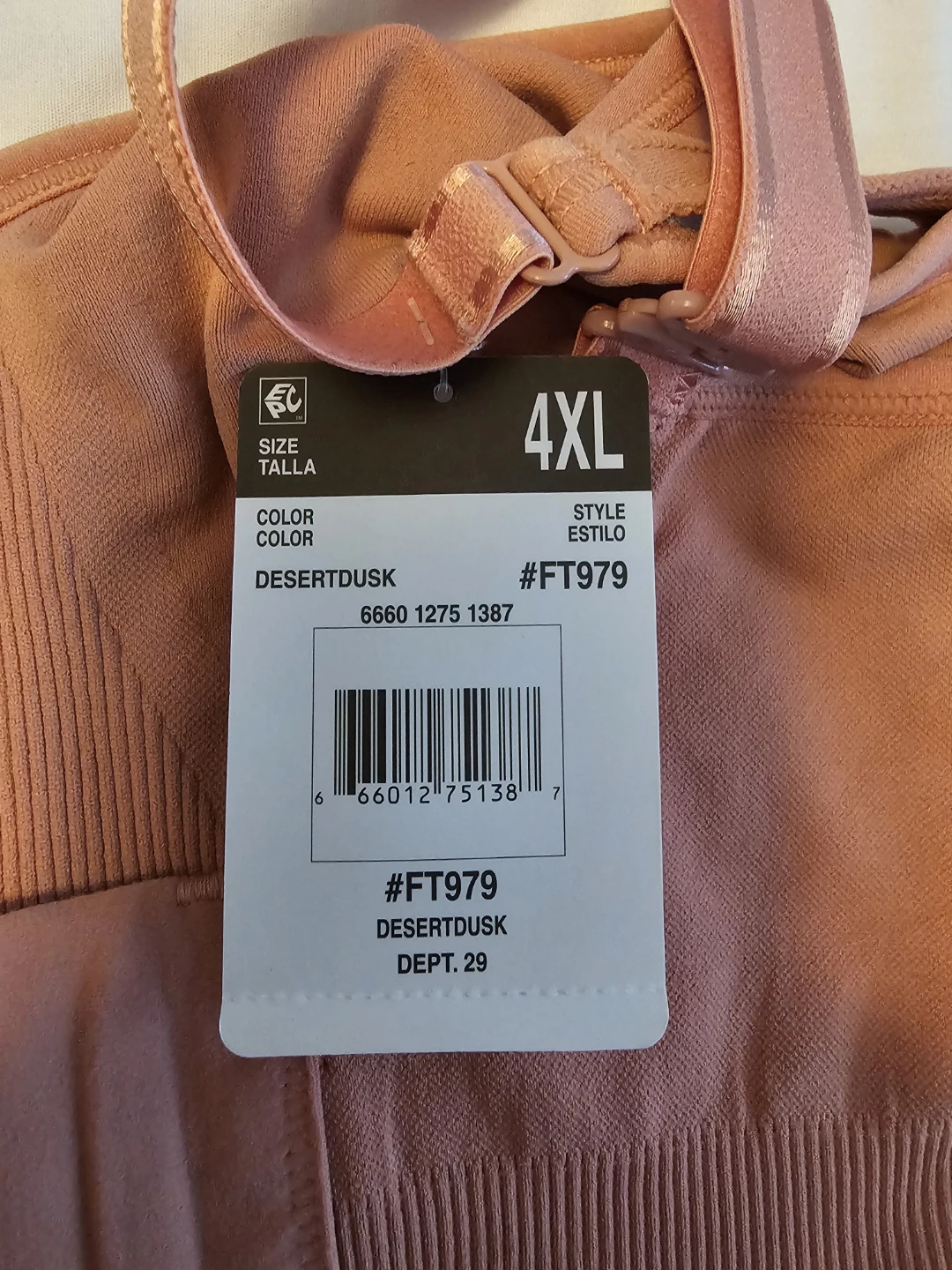 Fit for Me Fruit of the Loom Wireless Bra 44DDD Desert Dusk - photo 4