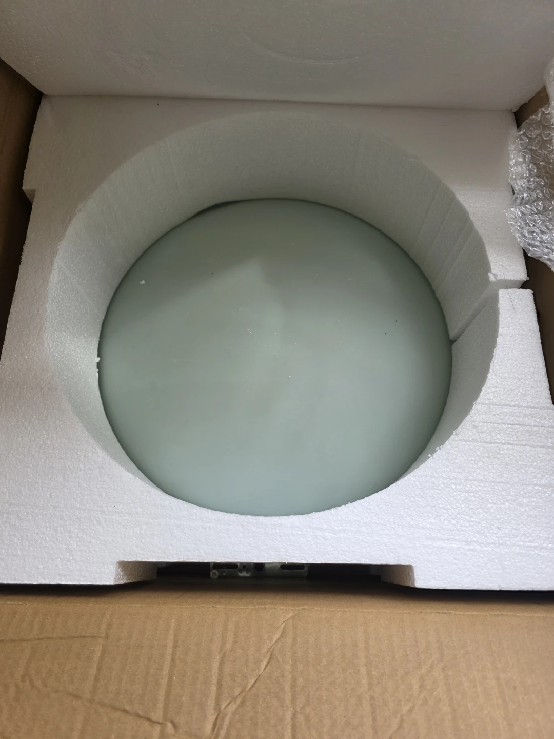 Round Glass Flush Mount Ceiling Light