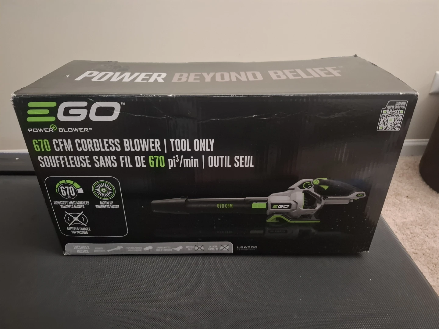 EGO 670 CFM Cordless Blower Tool Only