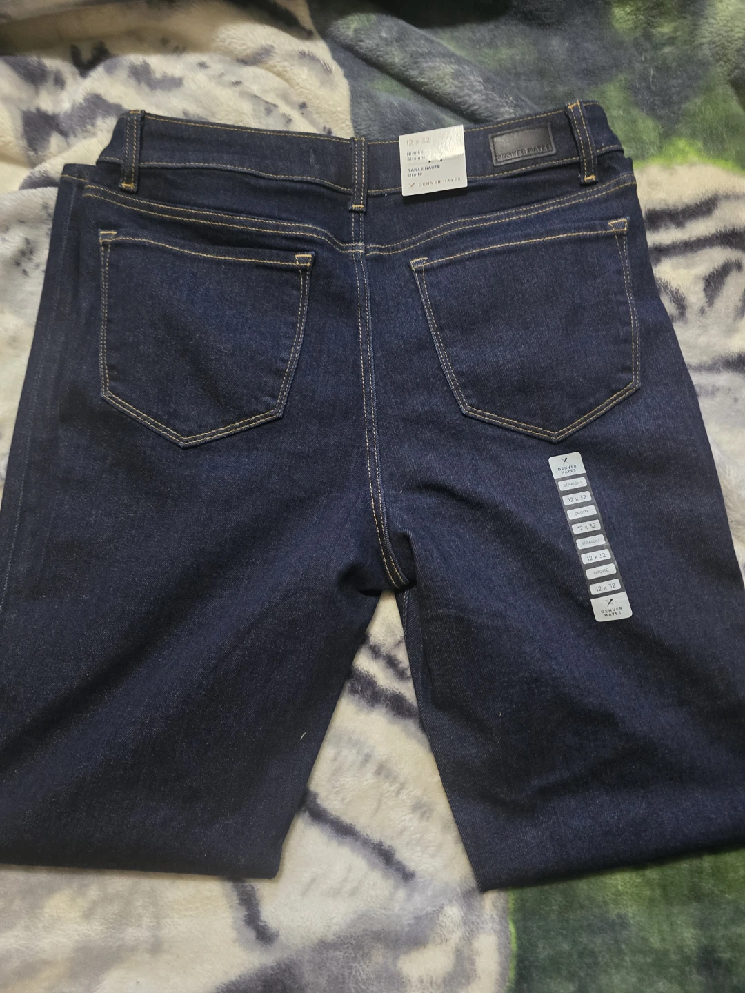Ladies blue jeans
