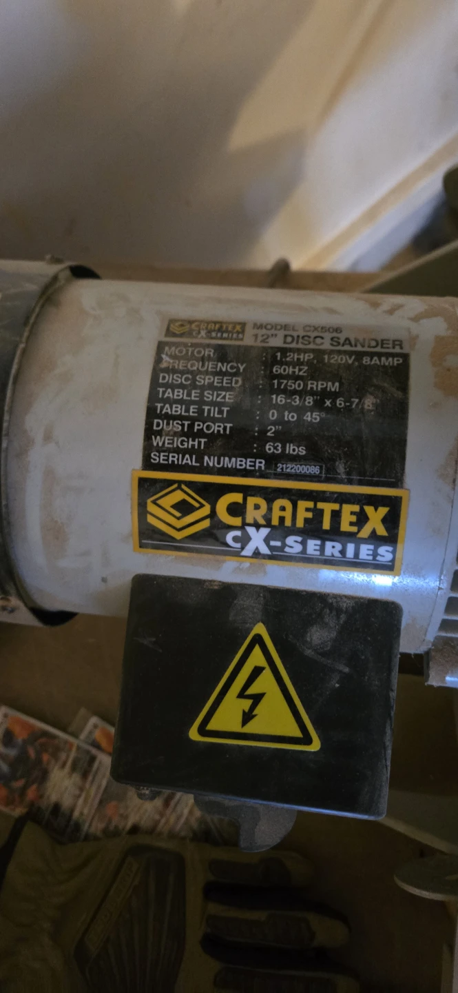 12" Disc Sander (Craftex CX506) - photo 2
