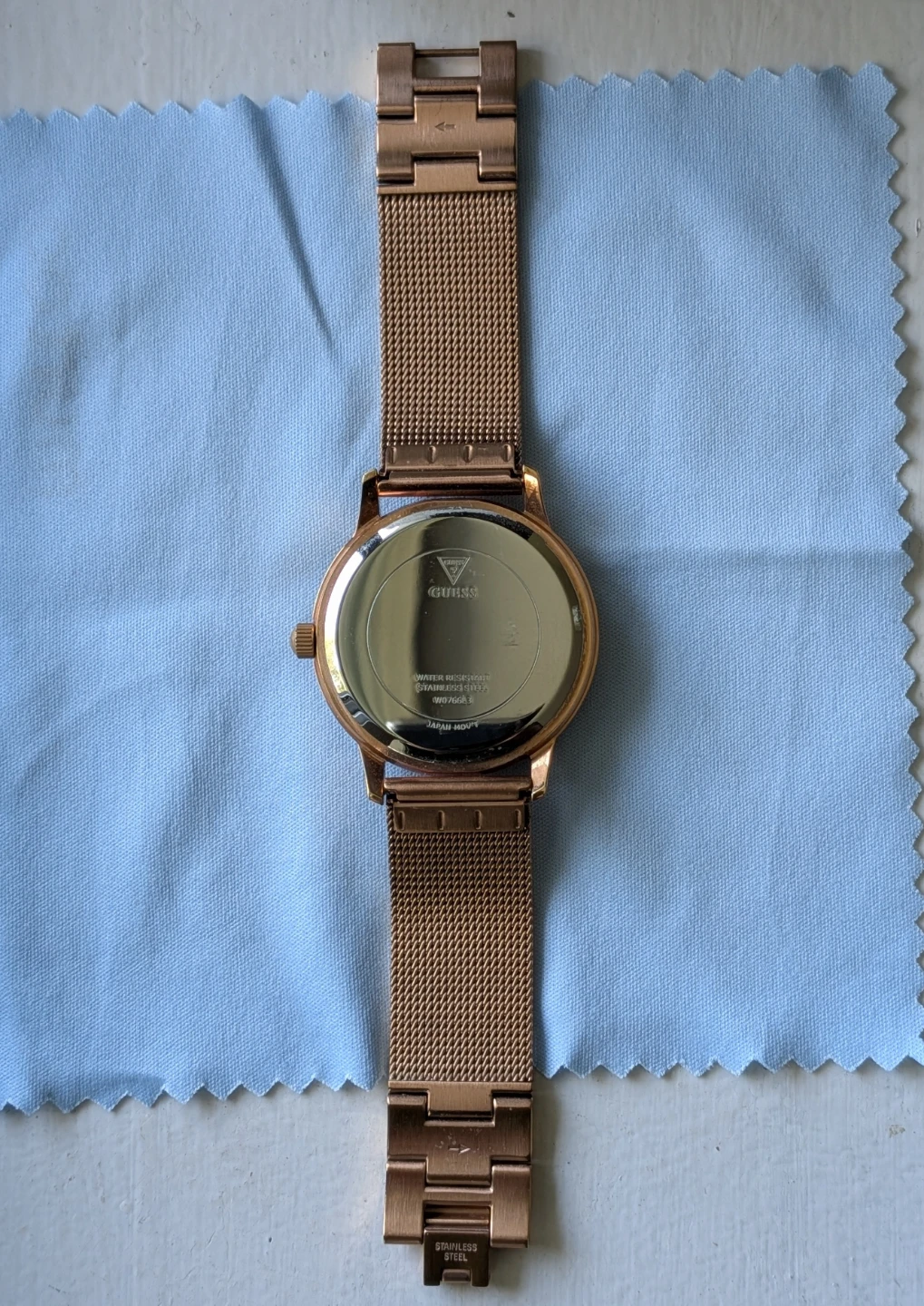 Guess Gold Tone Mesh Strap Watch - photo 3