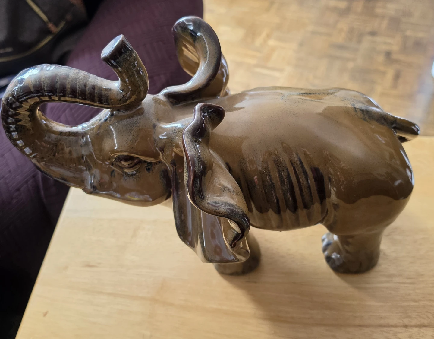 Ceramic Elephant Figurine