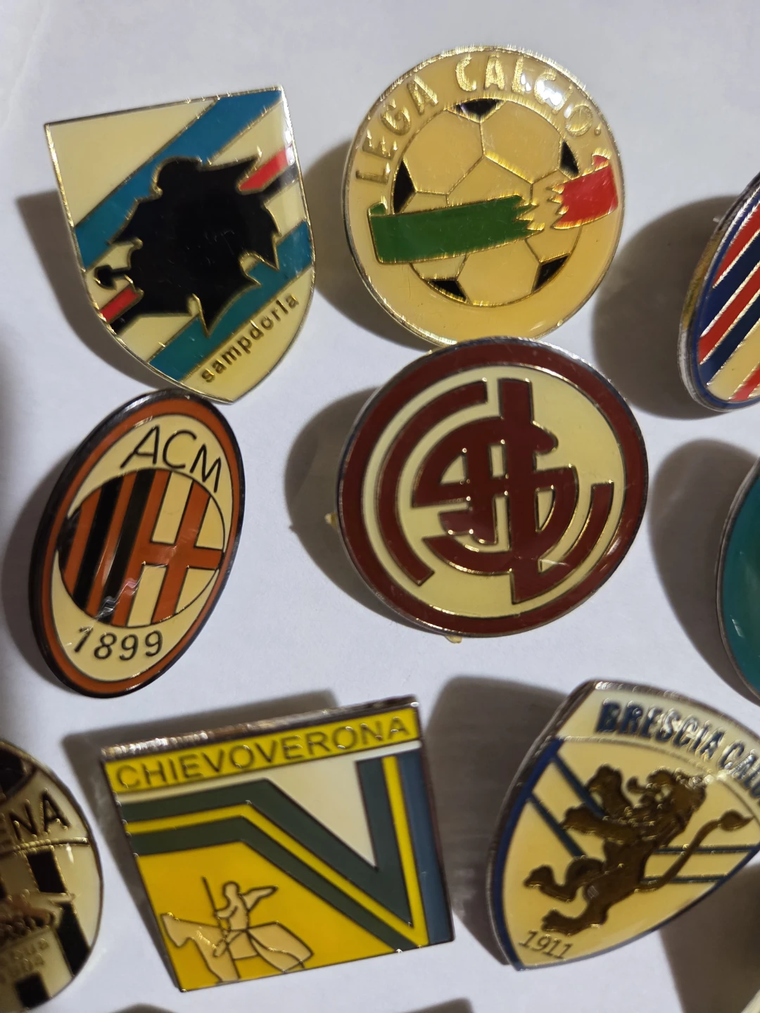Set of Italian Football Club Pins - photo 2