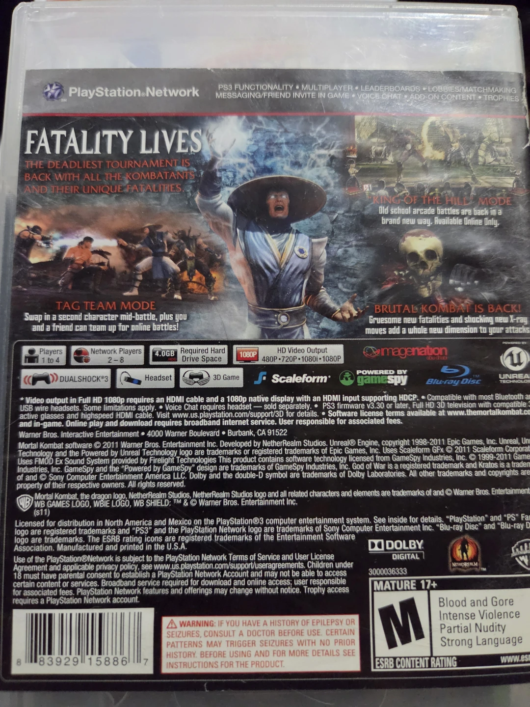 Mortal Kombat for PlayStation 3 - photo 2