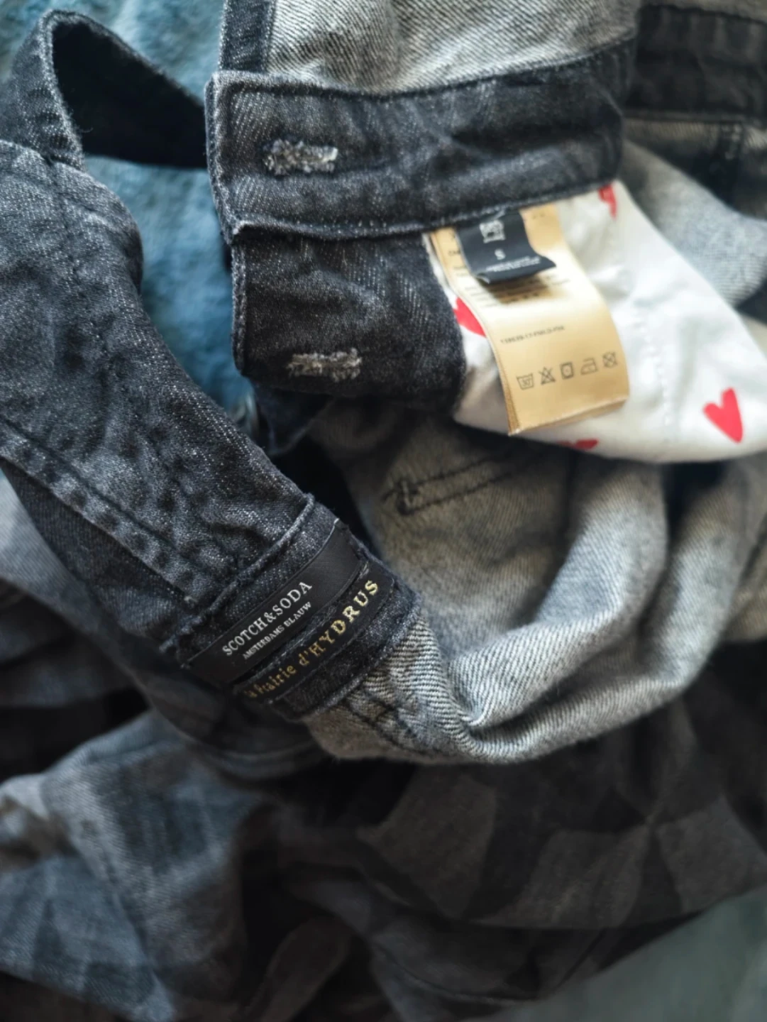 Women's black stars denim overalls - photo 2