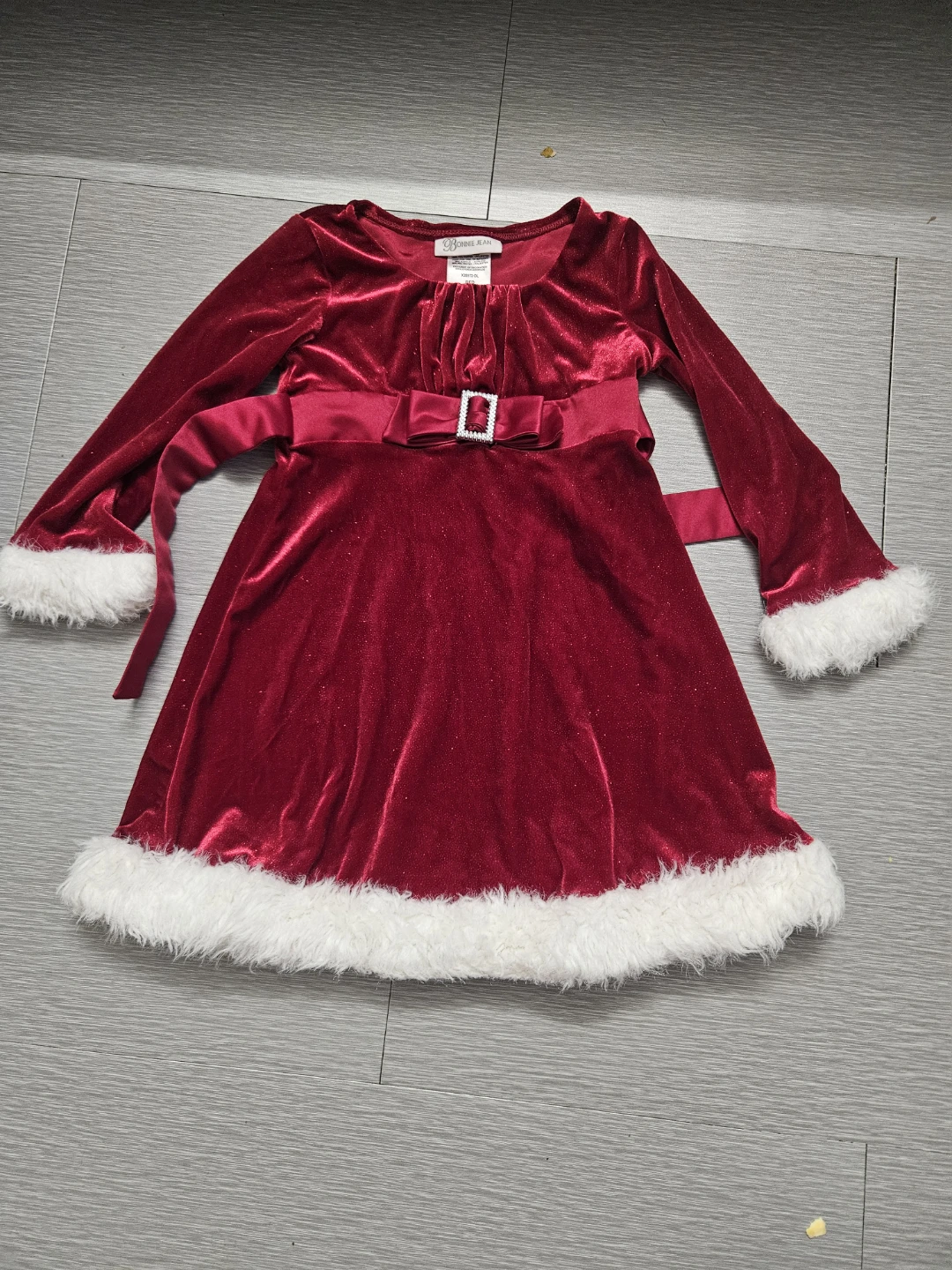 Bonnie Jean Holiday Dress Red 4t