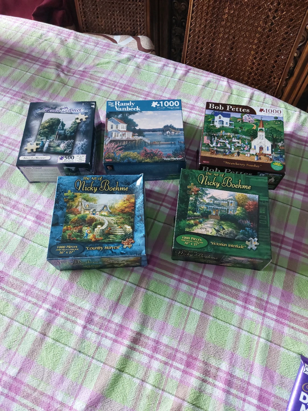 Set of 5 Art Jigsaw Puzzles