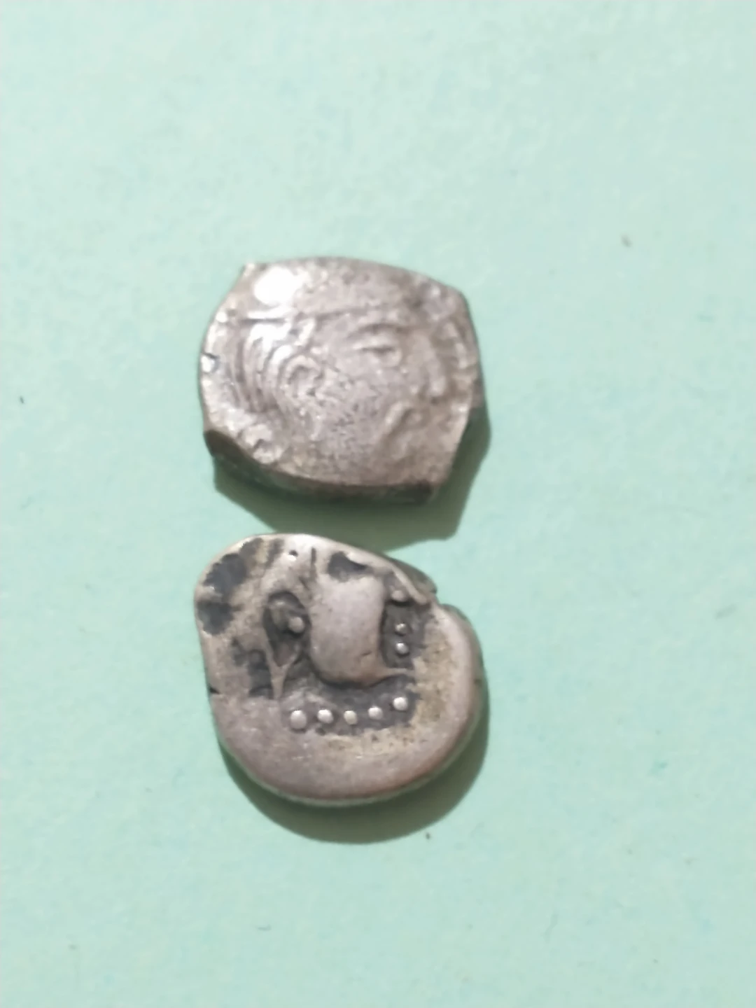 476-767 AD Maitraka Empire Ancient Silver Coins