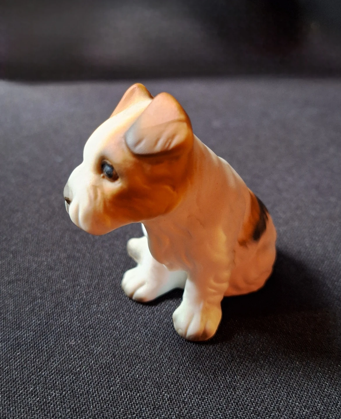 Vintage Porcelain Puppy Figurine 🏈 (Kit Cat Club rescue) - photo 2