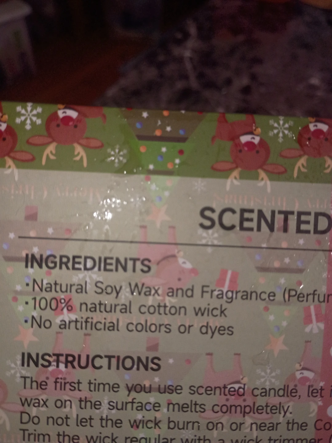 Natural Soy Wax 4 Christmas Scented Candles in Tins - photo 2