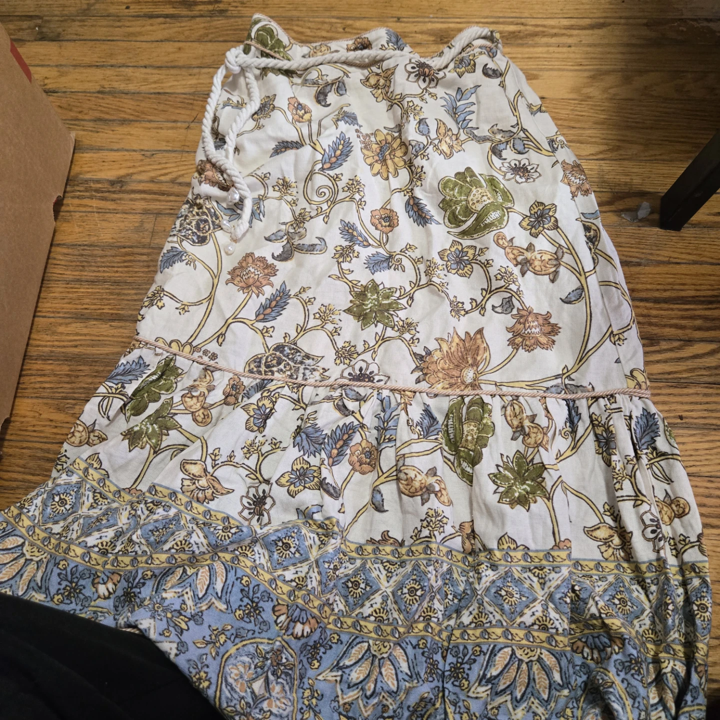 Floral Print Maxi Skirt
