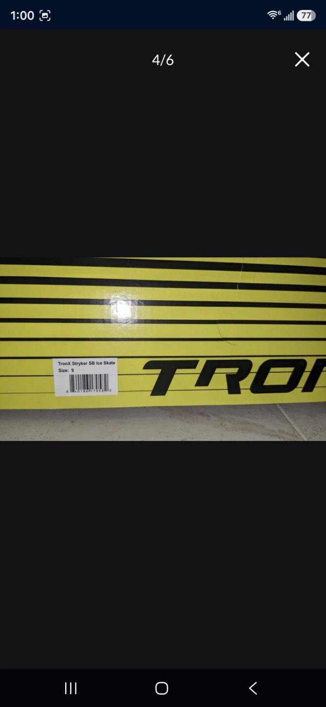 TronX Stryker SB Ice Skates Size 9