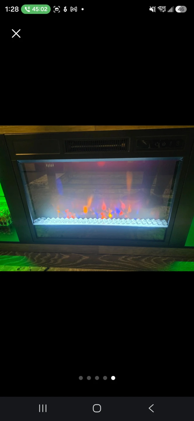 Media Console with Electric Fireplace - photo 4