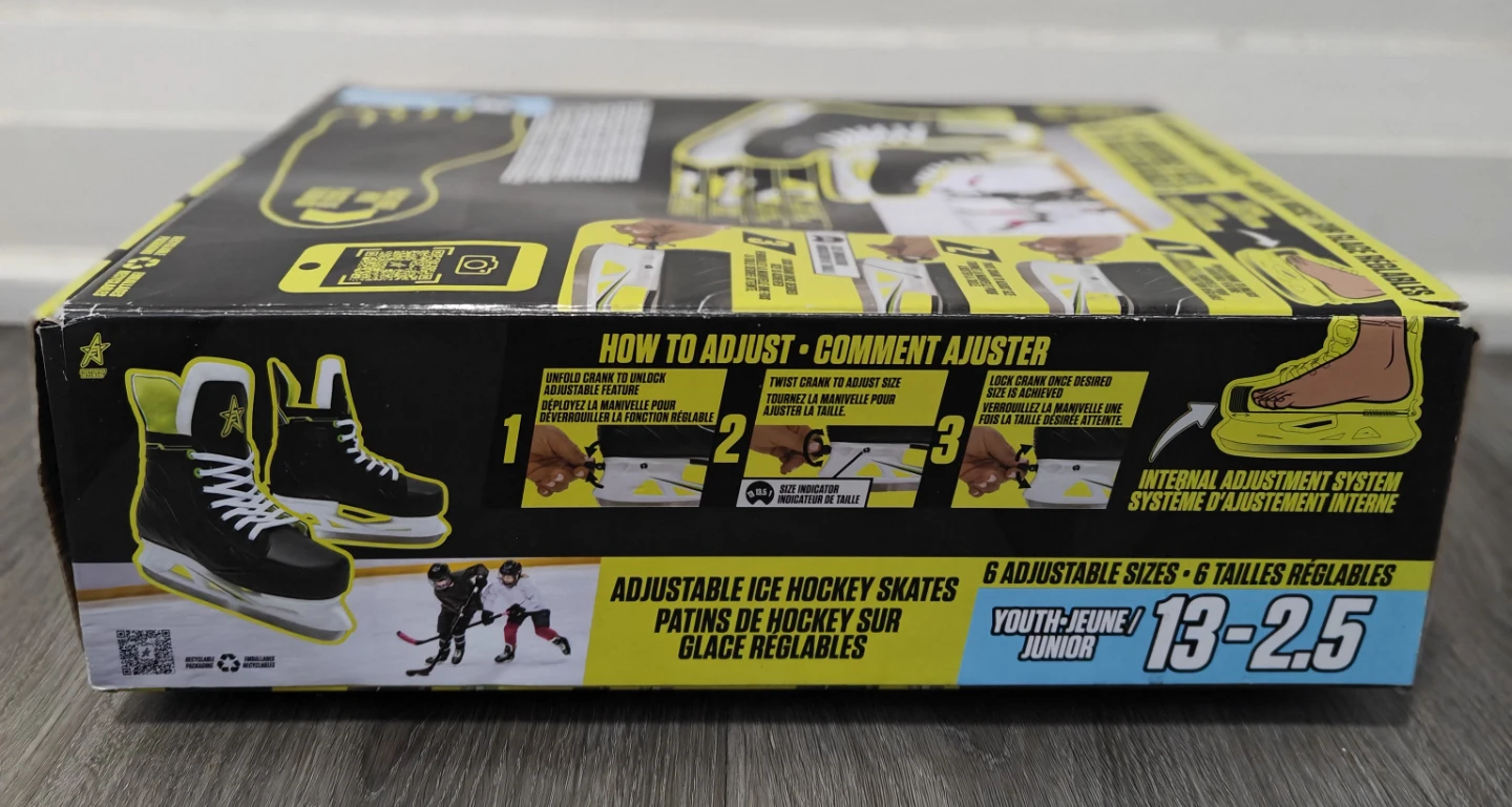 Brand New Future Stars Adjustable Ice Hockey Skates Youth 13-2.5 - photo 2