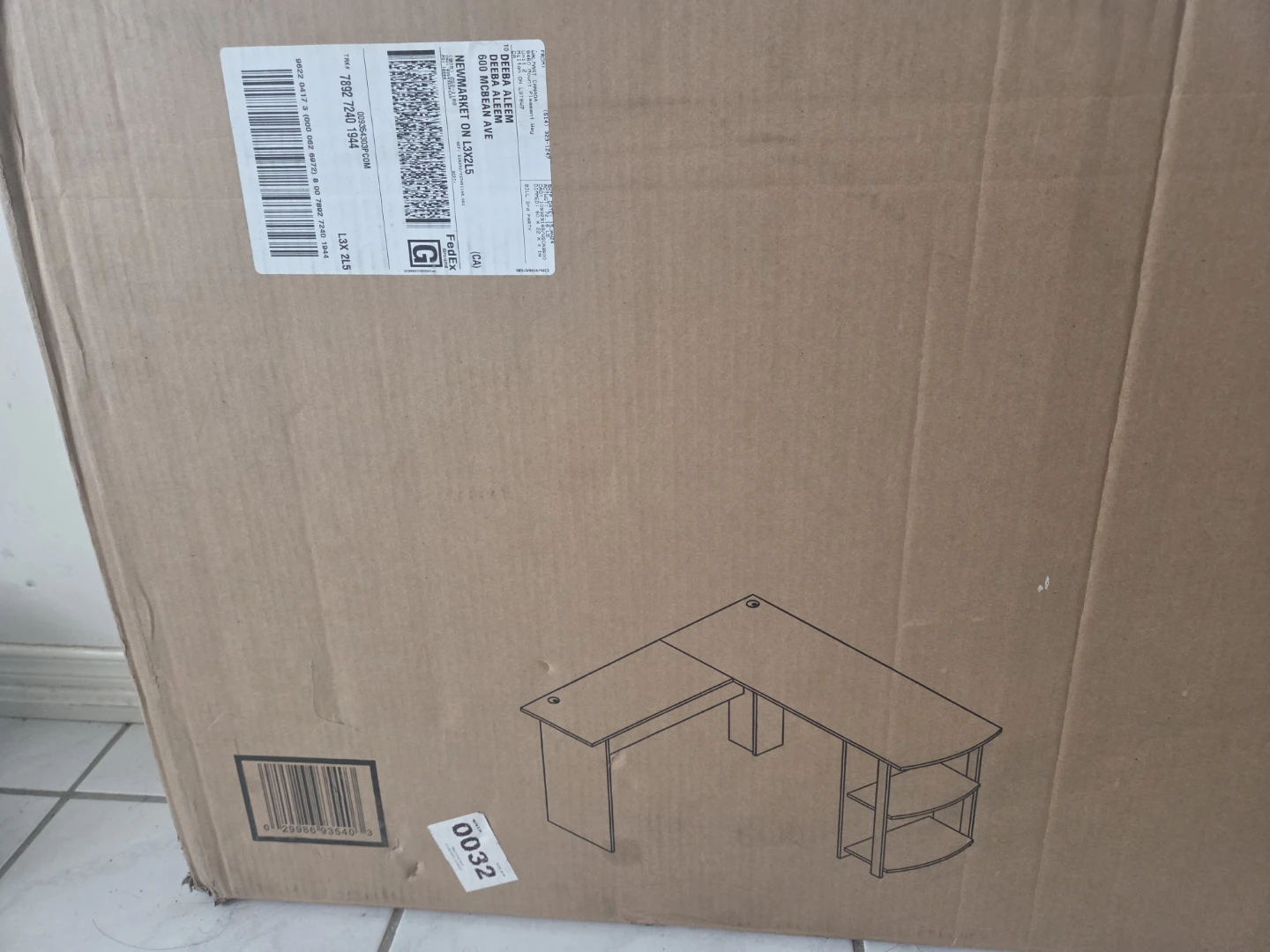 L-Shaped Computer Desk