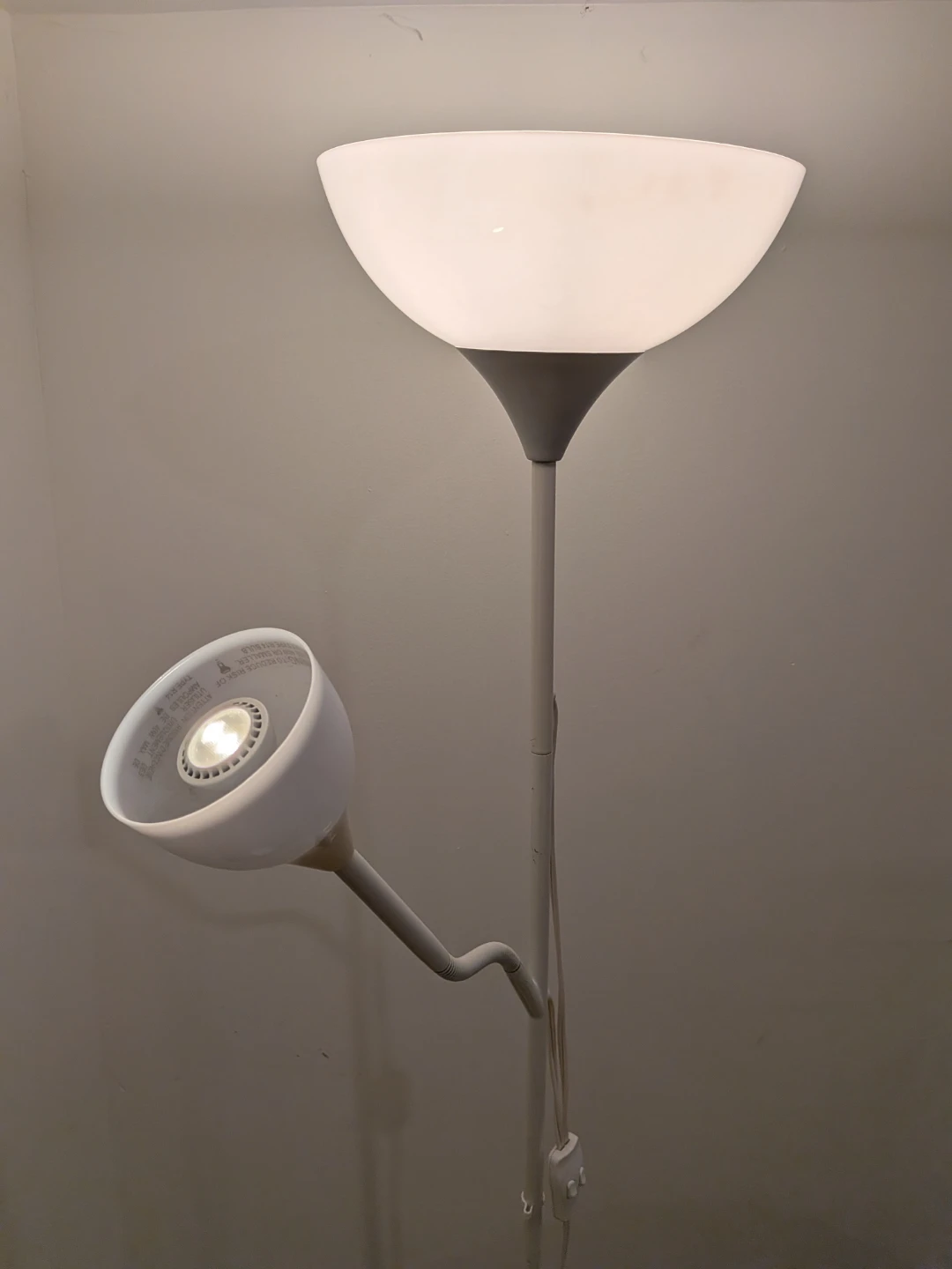 White Double Head Floor Lamp ( Ikia ) - photo 2