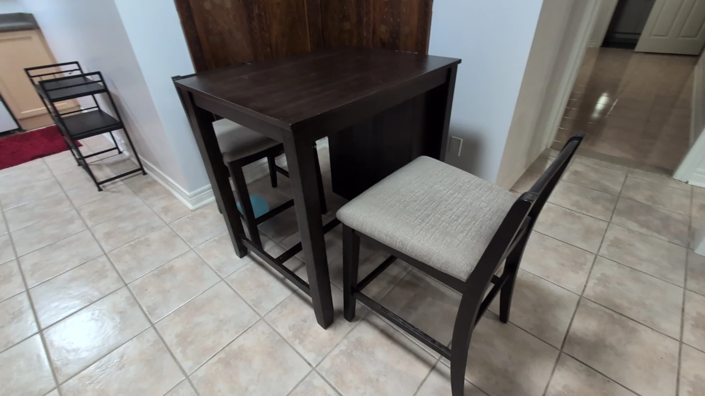 Counter Height Table Set with Two Stools - photo 2