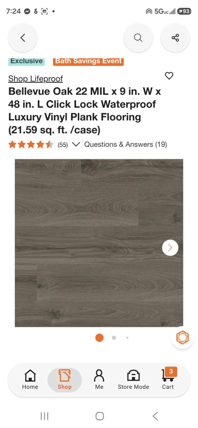 Lifeproof Bellevue Oak Luxury Vinyl Plank Flooring