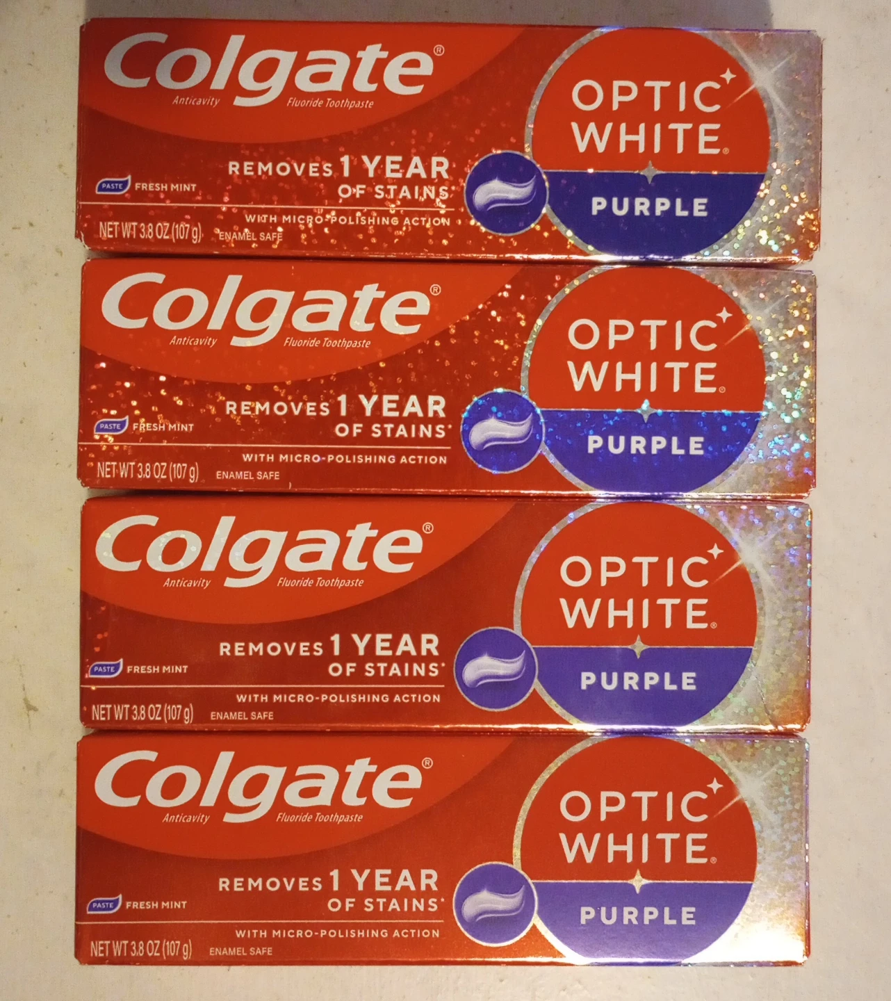 Colgate Optic White Toothpaste - 4-pack