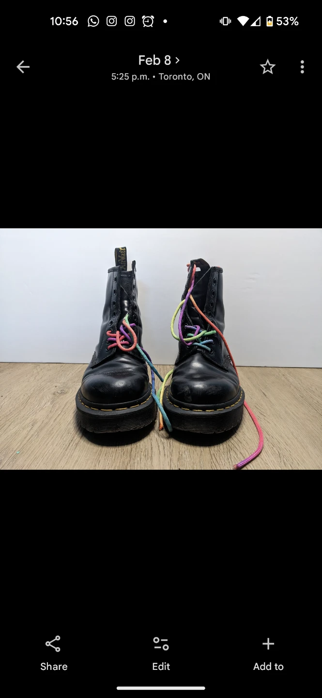 Dr. Martens Patent Boots Size 8 US and Size 7 US - photo 5