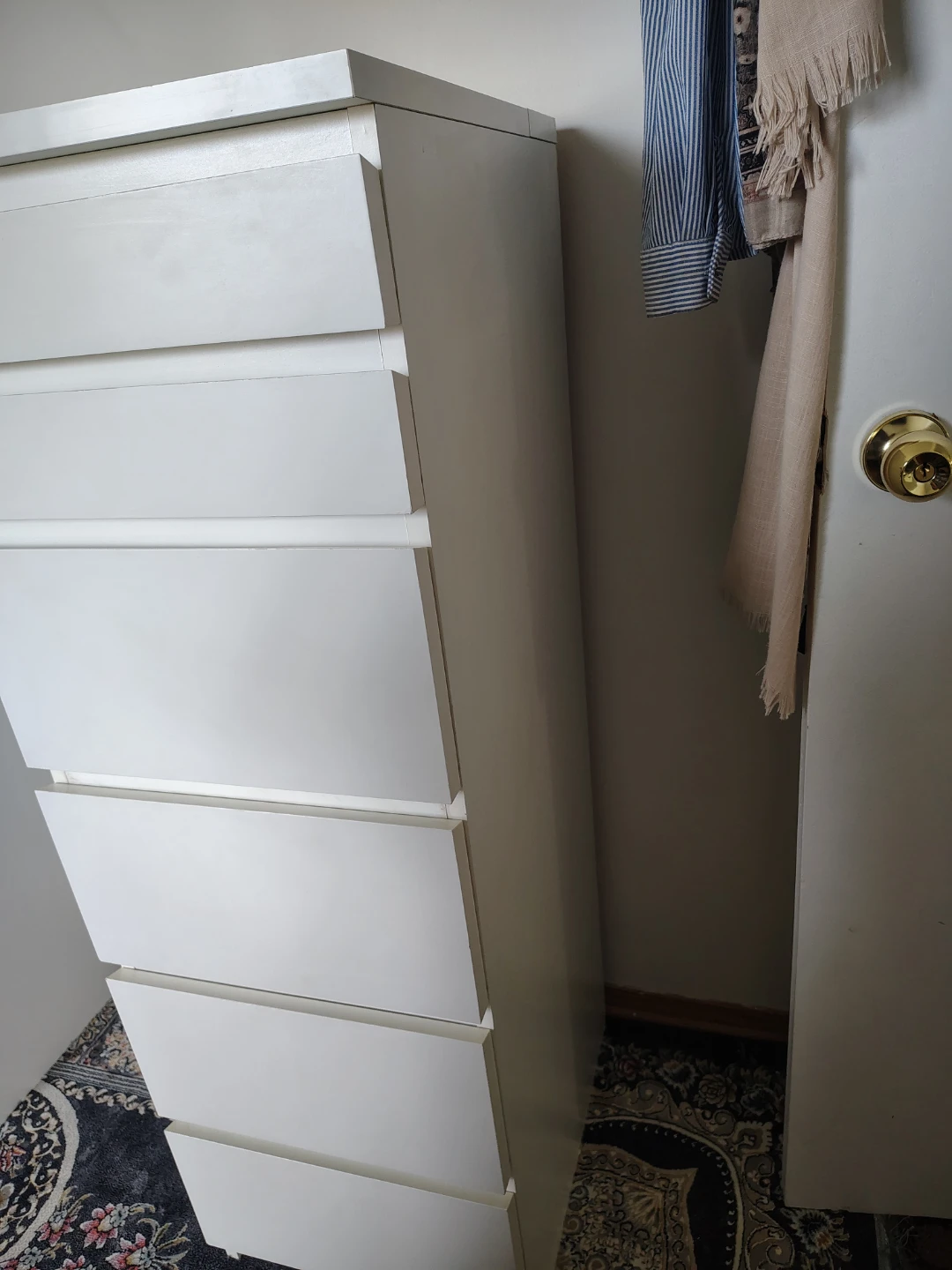 IKEA Malm 6-Drawer Tall Chest White - photo 3