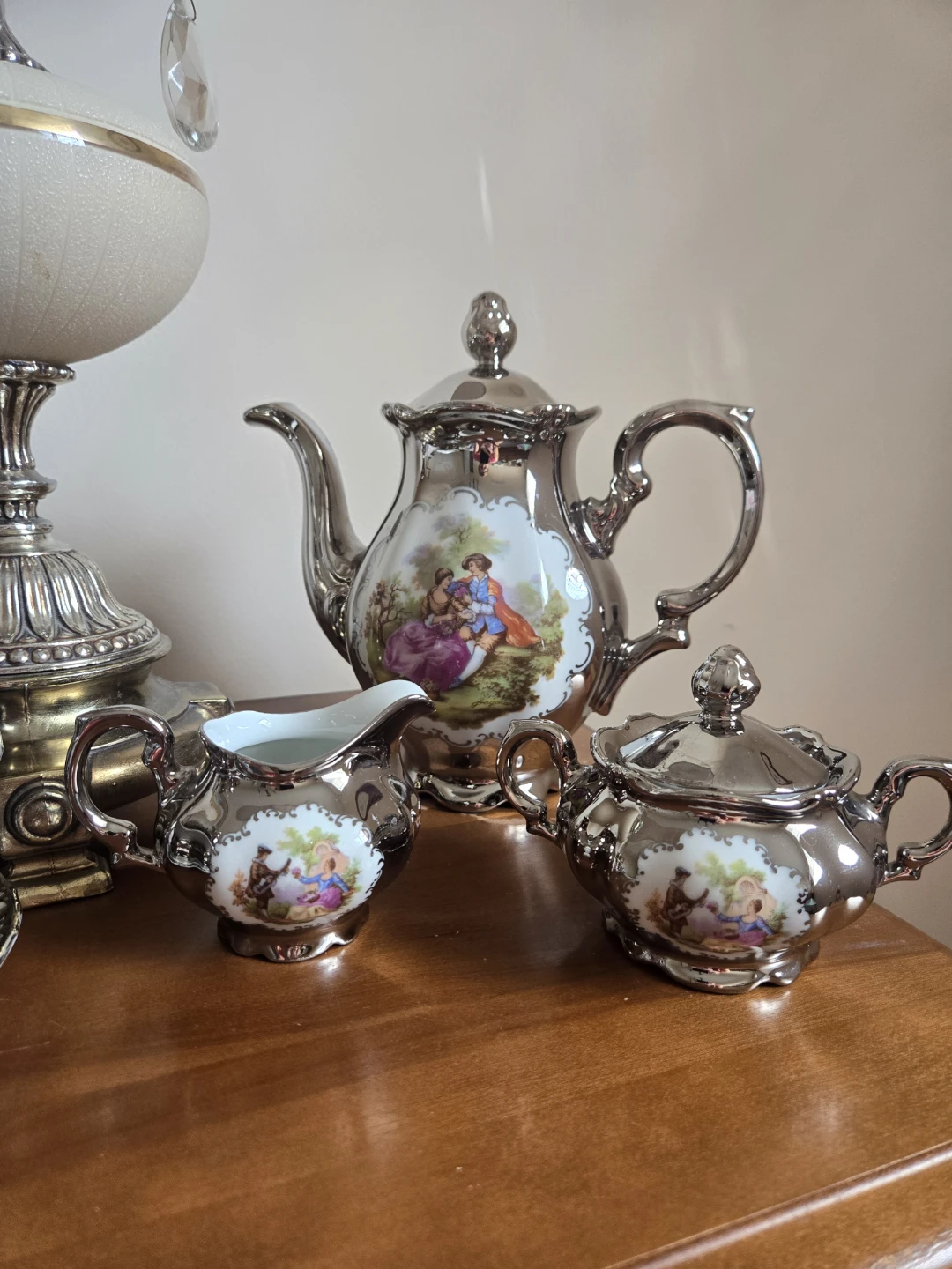 Vintage L. Parbus Rococo Style Tea Set - photo 2