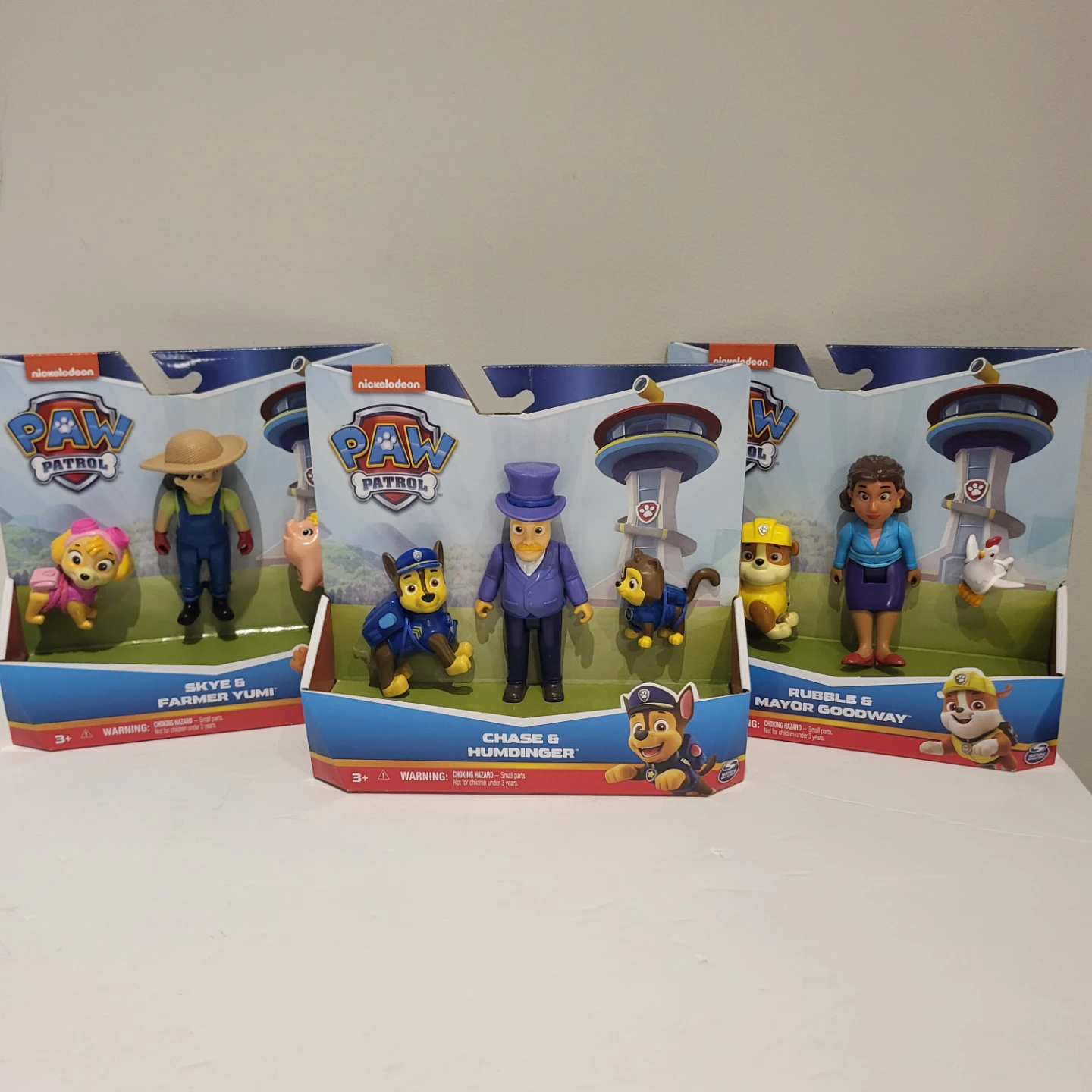 3 PAW Patrol Toy Figure Sets
