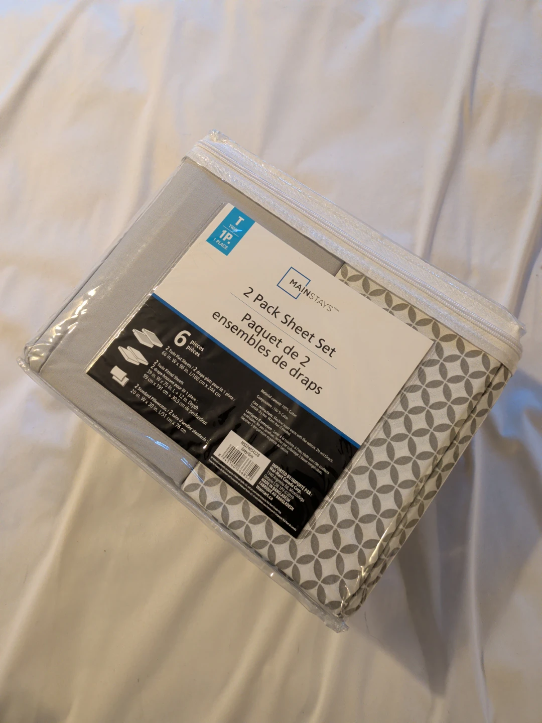 Mainstays 2-Pack Twin Sheet Set - photo 2