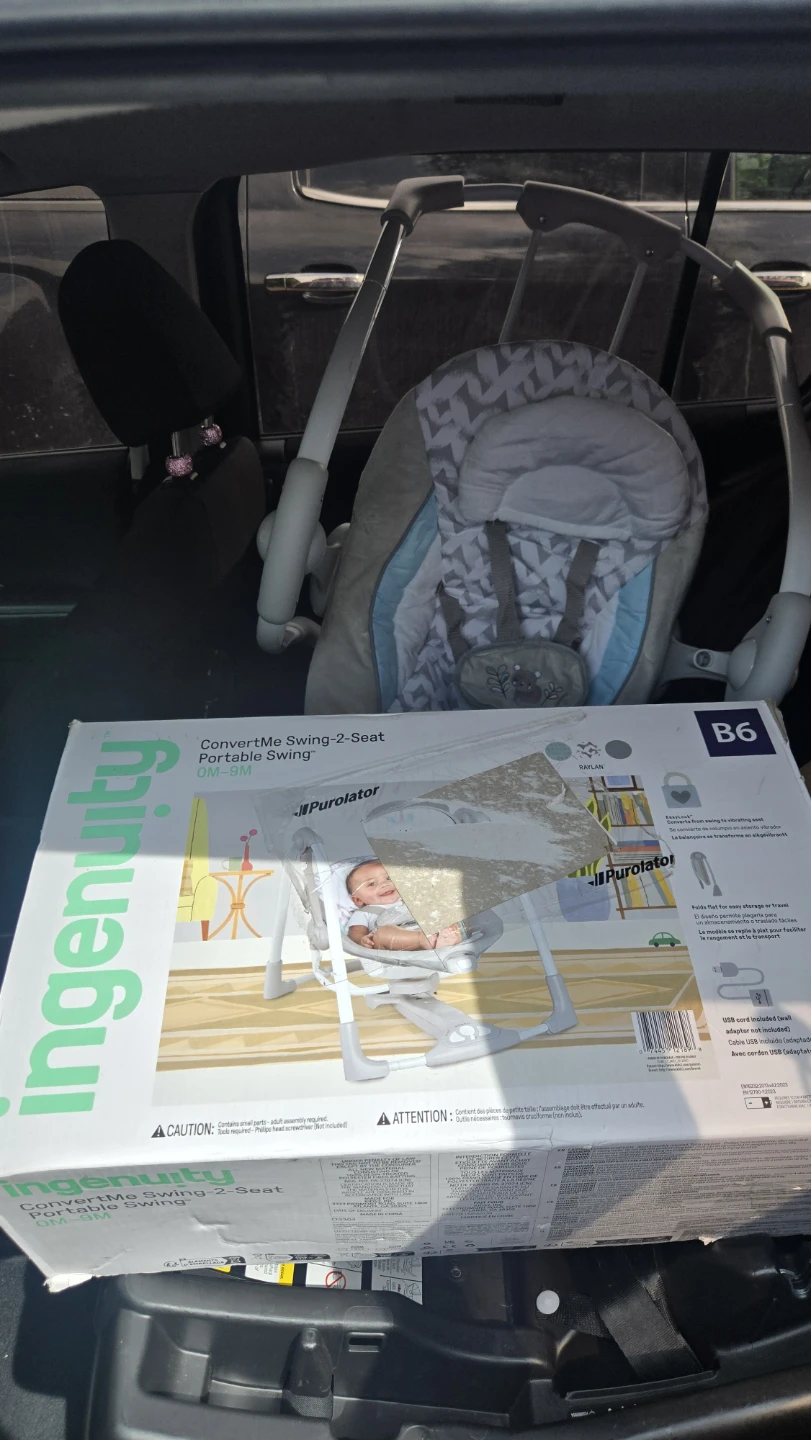 Ingenuity ConvertMe Swing-2-Seat Portable Swing