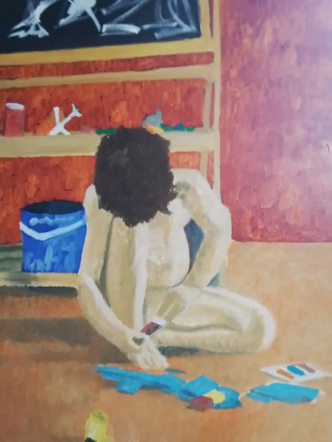 Striking Original Figurative Expressionist Oil Painting - photo 2