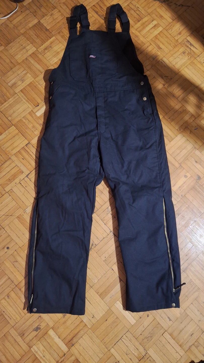 Dickies Insulated Black Overalls Large