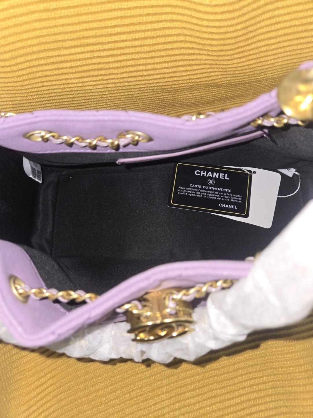 Chanel Quilted Tote Bag - Lavender - photo 3