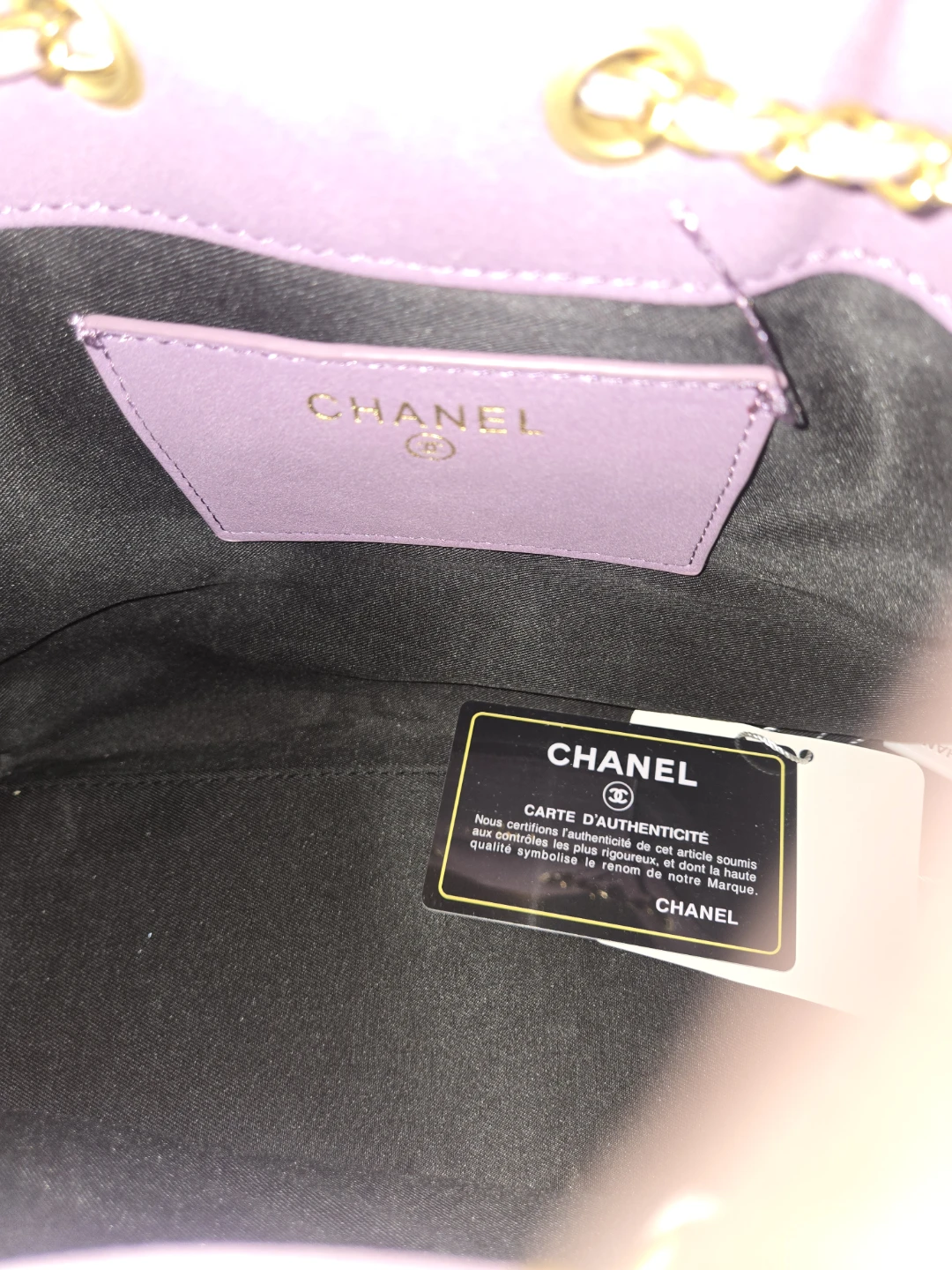 Chanel Quilted Tote Bag - Lavender - photo 4