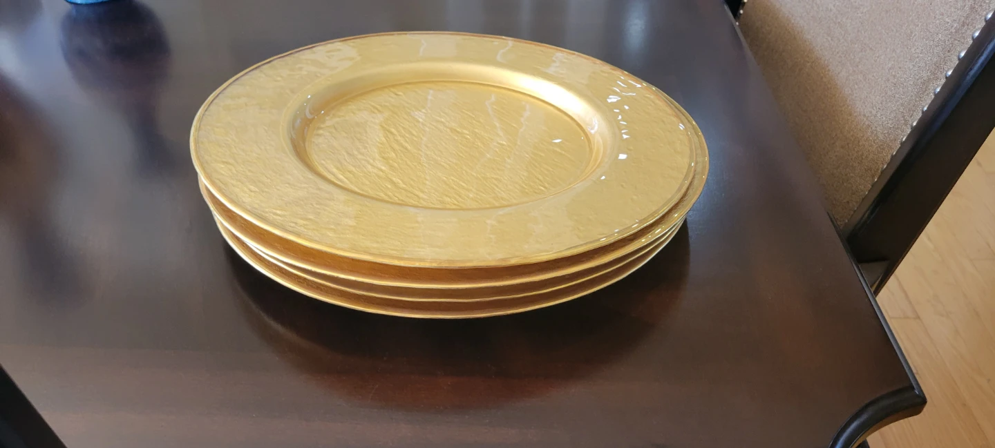 Glass charger plates