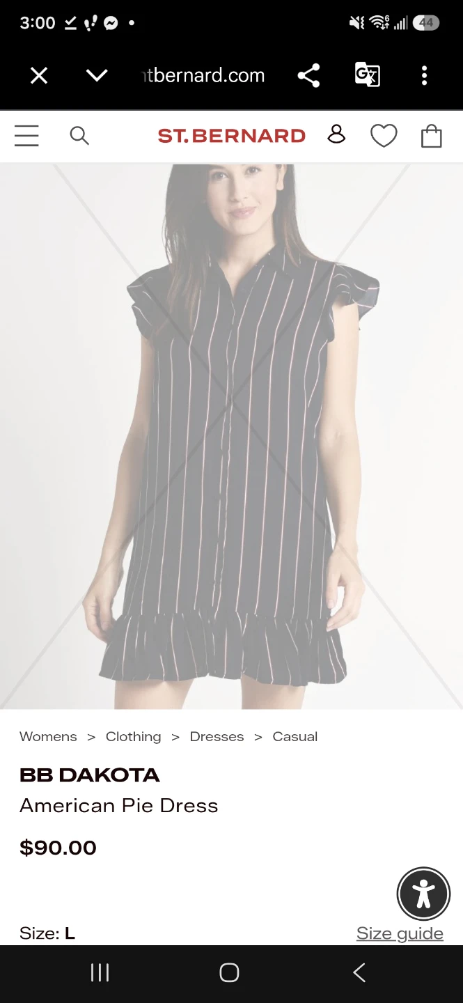 BB Dakota American Pie Striped Ruffle Dress - photo 2