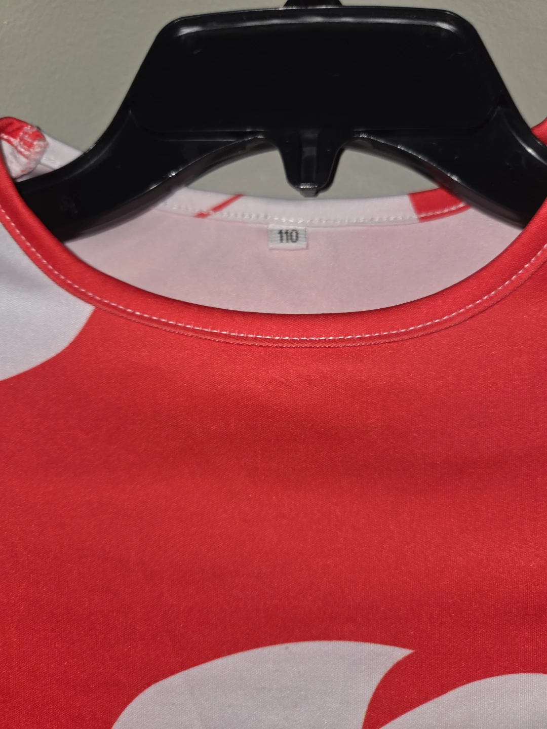 Red and White Leaf Print Dress - photo 2