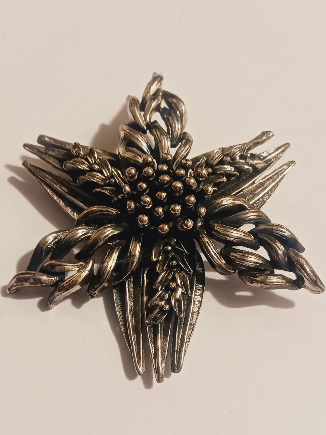 Gorgeous Sterling Silver 925 Flower Brooch - photo 2