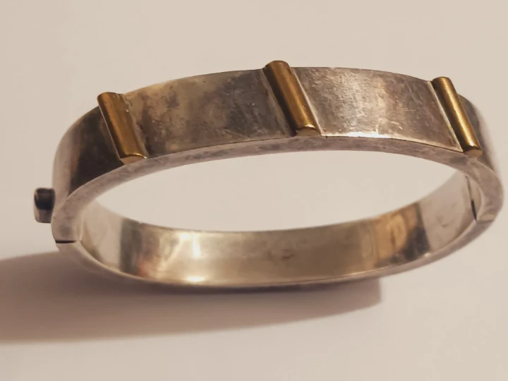 Taxco Mexico 925  Signed Solid Heavy Sterling Silver Bracelet - photo 2