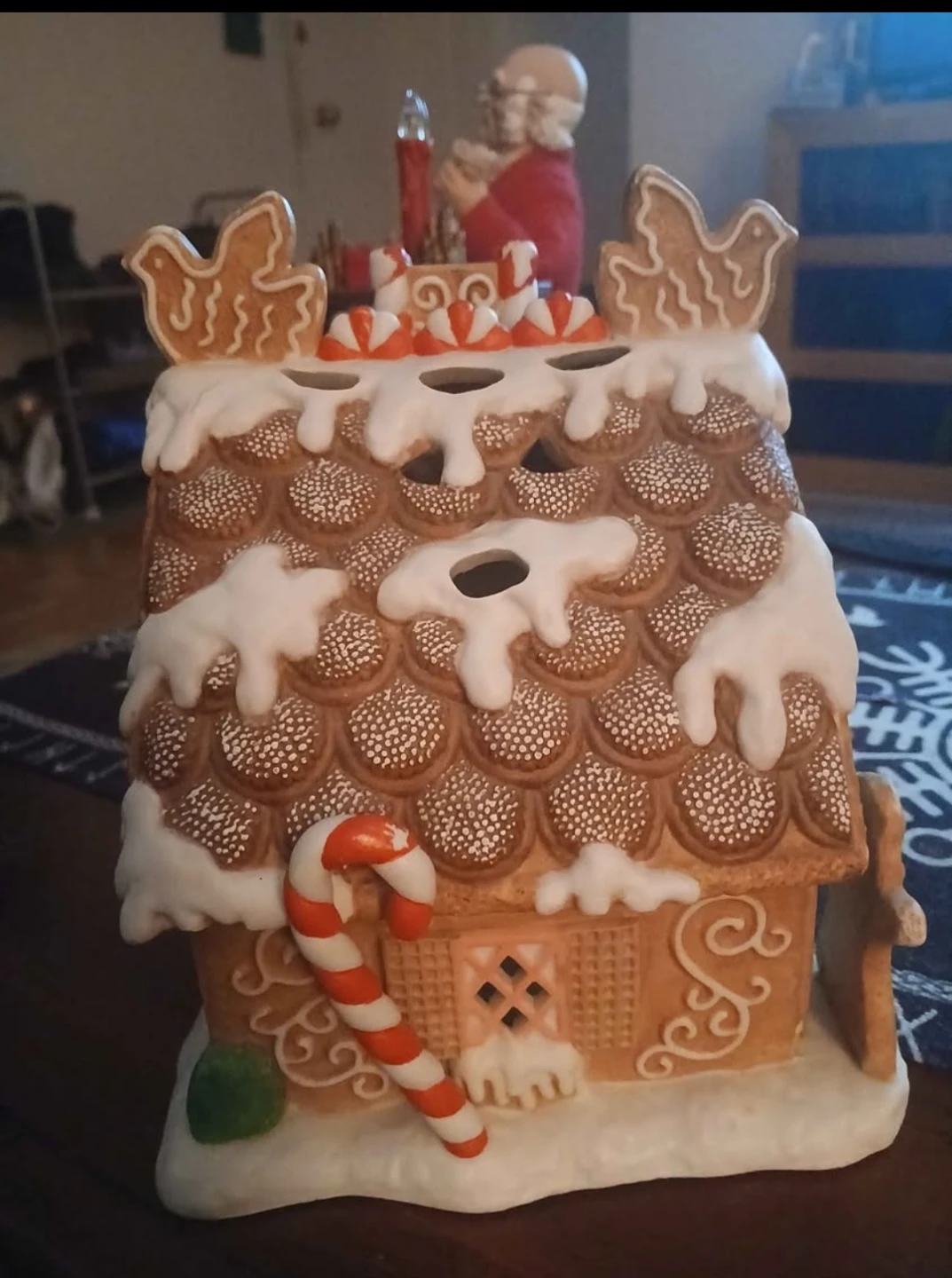 Candlelite Ceramic Gingerbread House Decoration - photo 4