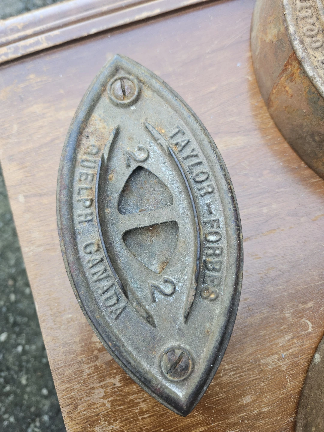 Vintage Taylor-Forbes Cast Iron Sad Iron - photo 2