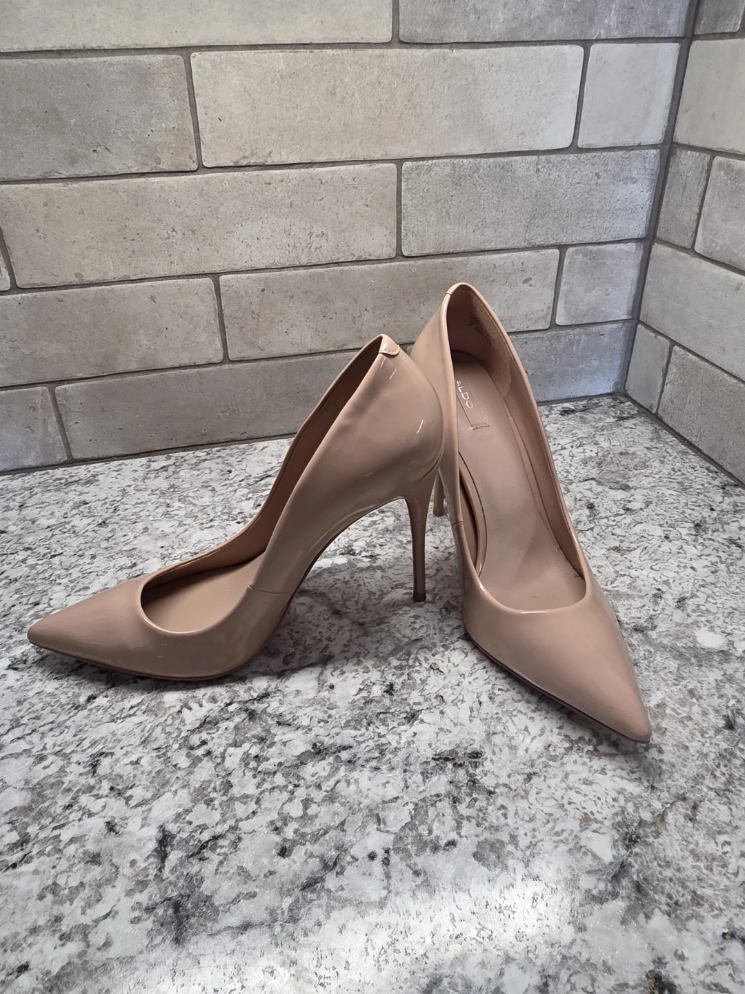 ALDO Nude Patent Stiletto Heels - photo 2
