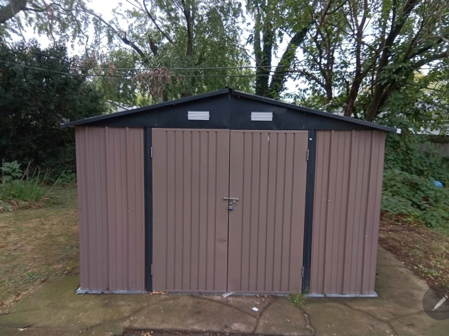 Metal Outdoor Storage Shed Patiowell 8' x 6' Outdoor